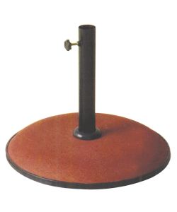 Kroma Base Ombrellone Cemento Rosso D.50 cm H.30 cm Foro Regolabile