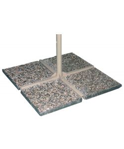GDLC Lastra per Ombrelloni da Giardino - Grigio Graniglia - 50x50