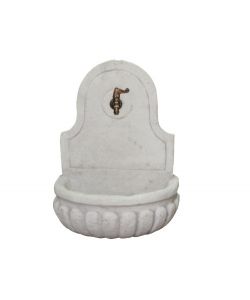 GDLC Fontana da Parete Giada Senape - 37x25x50 cm in Pietra e Cemento