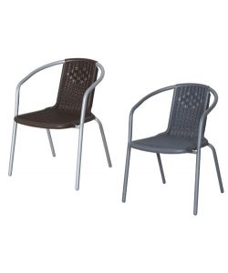 GDLC Sedia da Giardino Bistrot Street - Moka - 56x56xH74 cm