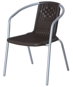 GDLC Sedia da Giardino Bistrot Street - Moka - 56x56xH74 cm