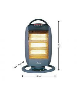 Niklas Stufa Alogena Elettrica Classic Oscillante 1200W - 38x27x57 cm