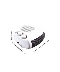Niklas Termoventilatore Bianco Up Down 2000W con Termostato 26x25x12cm