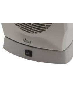 Niklas Termoventilatore Wave Verticale Oscillante in ABS Bianco 2000W