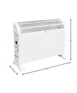 Niklas Termoconvettore Bianco Classic Baby 2000W - 50x20x40 cm