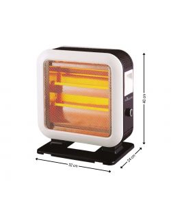 Niklas Stufa al Quarzo Elettrica Double Face 1600W - 32x24x40 cm