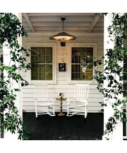 Niklas Stufa Alogena da Soffitto a Sospensione Ufo 1500W - D.42x42 cm