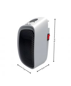 Niklas Termoventilatore PTC Plug-In Spina Incorporata 400W - 11x8x16cm