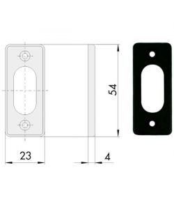 Bocchetta Rettangolare 06027-01-0 Cisa