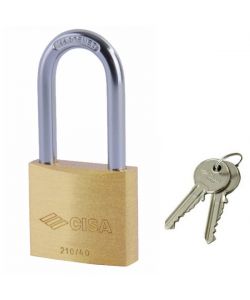 Lucchetto Ottone Mm 30 Arco Lungo       22011 Cisa