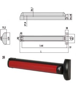 Maniglione Fast Touch 59711-00-0 Cisa