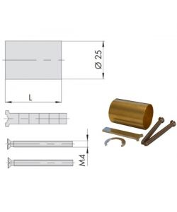 Prolunga Cilindro Tondo Kit 76,0 07165-04-0 Cisa