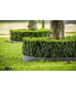 Verdemax Bordo Flessibile Ornamentale Effetto Roccia Grigio 5m H12cm