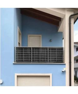 Verdemax Arella Frangivento Antracite 1x3 m PVC Anti UV per Privacy