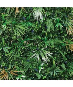 VERDEMAX Pannello Jungle Siepe Sintetica 0,5x1 m Verde LDPE Resistente UV