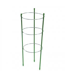 Verdemax Tutore con Cerchi Verde H 60 cm per Piante in Vaso