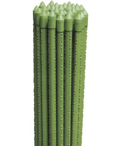 Verdemax Tutore Piante Acciaio Plastificato Verde Effetto Bamboo 210cm