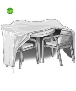 Verdemax Copritavolo Rotondo D.165x80 cm Impermeabile e Lavabile