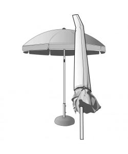 Verdemax Telo Copriombrellone Impermeabile 30x190 cm Anti U.V.