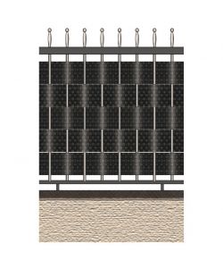 Verdemax Striscia Occultazione Privacy 19x205 cm Bianco PVC Resistente