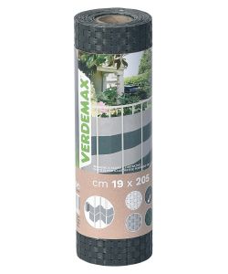 Verdemax Striscia Occultazione Privacy 19x205 cm Antracite PVC Resistente