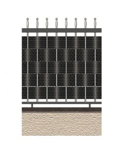 Verdemax Striscia Occultazione Privacy 19x205 cm Antracite PVC Resistente