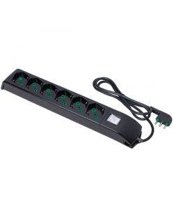 Multipresa 6X2Pt Sk Int Af Nero    Fido 410241 Fme