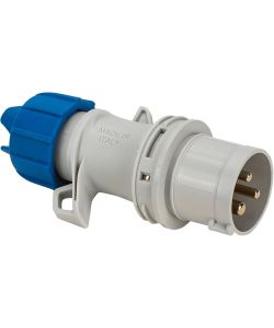 Fanton Spina CEE Grigia 16A 3P Cablaggio a Vite IP54 Resistente Fuoco