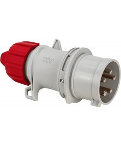 Fanton Spina CEE 16A 3P+N+T Grigia IP54 Cablaggio a Vite Ergonomica