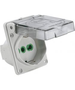 Fanton Presa da Incasso IP44 Bianco 53x65 mm Bipasso Italo-Tedesco