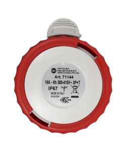 Presa mobile 3P+T 16A 400V 6h, IP67 cablaggio rapido