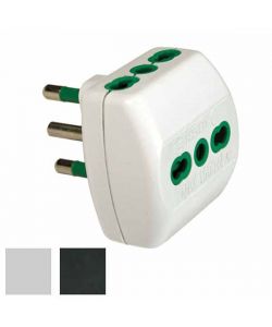 Adattatore Triplo 16A+T Bianco           82180 Fme