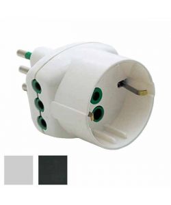 Adattatore Triplo 10A+T Sk Bianco        82210 Fme