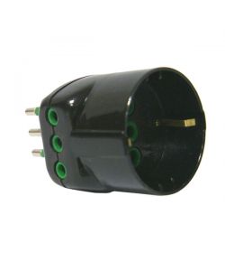 Adattatore Triplo 10A+T Sk Nero          82211 Fme