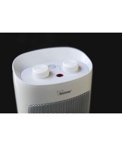 Bimar Termoventilatore a Colonna PTC Oscillante Bianco Grigio - 2000W