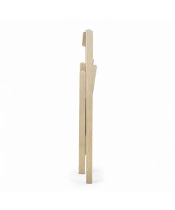 Sedia Pieghevole in Legno di Faggio Colore Naturale 79 cm