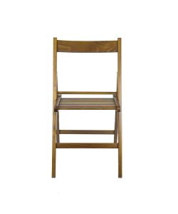Sedia Pieghevole in Legno Noce per Sala da Pranzo 79 cm