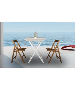 Sedia Pieghevole in Legno Noce per Sala da Pranzo 79 cm