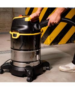 Stanley Aspiratore solidi e liquidi 30L 1600W Giallo Nero Fusto inox
