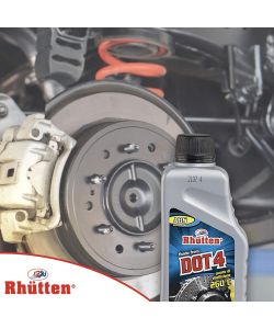 Rhütten Liquido Freni DOT 4 250ml - Fluido per Impianti Idraulici