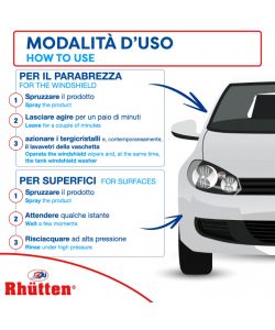 Rhütten Detergente Lavavetri Profumato 5L - Rimuove Moscerini e Sporco
