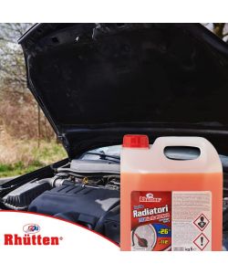 Rhutten Liquido Radiatori Ecobioflu Rosso - Protezione Antigelo - 5lt