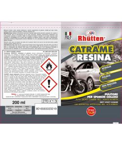 Rhütten Spray Rimuovi Resina e Catrame 200ml - Detergente Multiuso