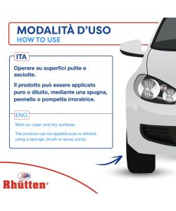 Rhutten Gomme Spray No Gas 750 ml - Rinnova e Protegge Pneumatici