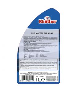 Olio Motore Semi Sintetico 5W-40 1L - Eccellente Fluidit