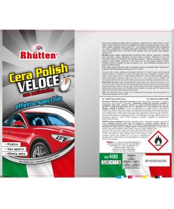 Rhütten Cera Polish Veloce per Carrozzeria Auto 400ml Effetto Specchio