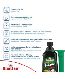 Rhütten Additivo Benzina Multifunzione 150ml Monodose Superconcentrato
