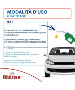 Rhütten Additivo Benzina Multifunzione 150ml Monodose Superconcentrato