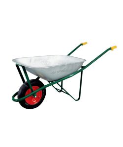 CEITP Carriola zincata 75LT verde per giardinaggio e edilizia