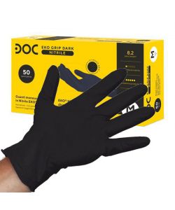 Guanti Nitrile Eko Grip Dark Powder Free Pz 50 M